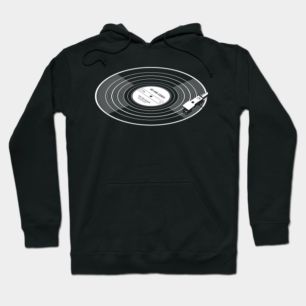 Vinyl record with stylus Hoodie by TinyPrinters